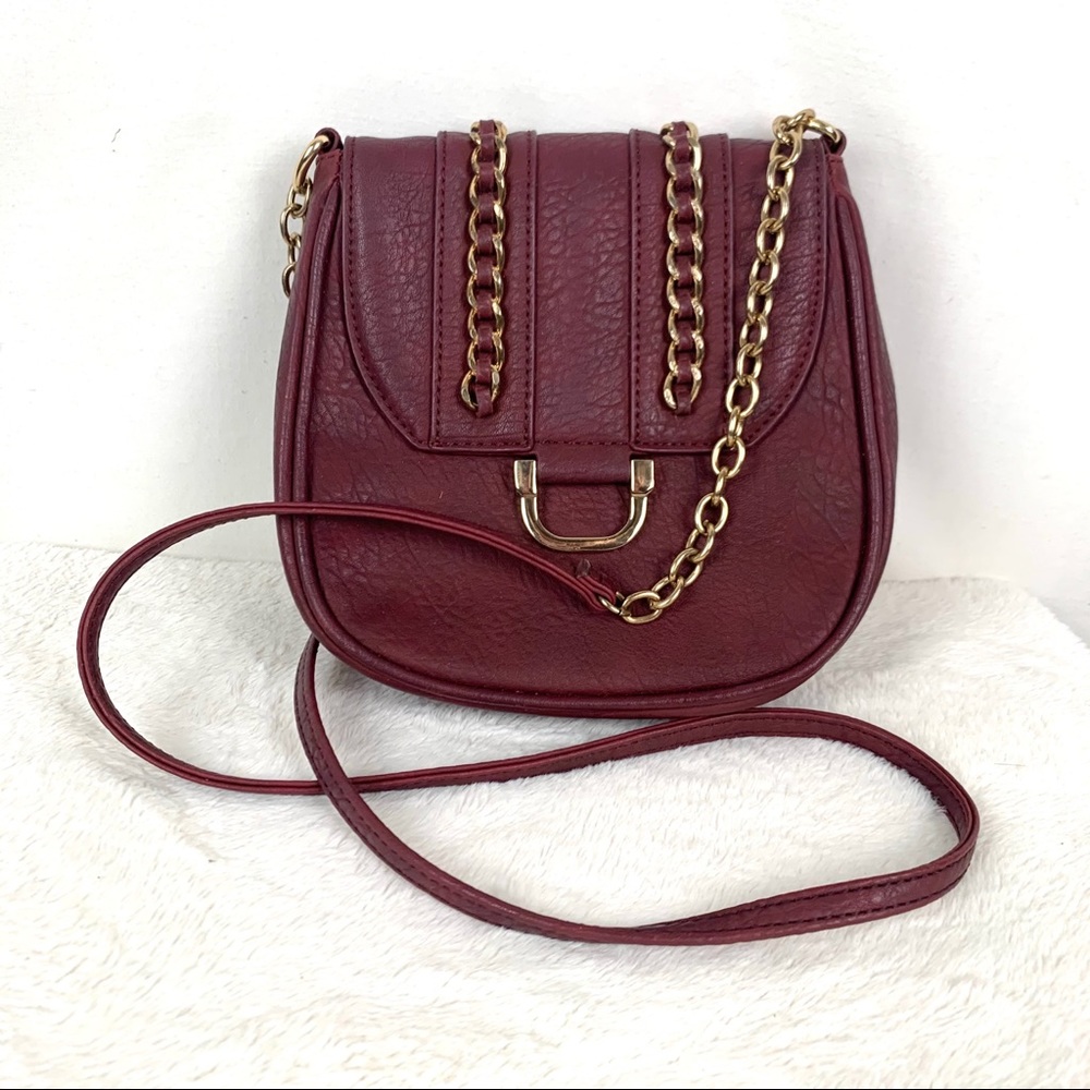 Charming Charlie’s Small Burgundy Cross Body Bag